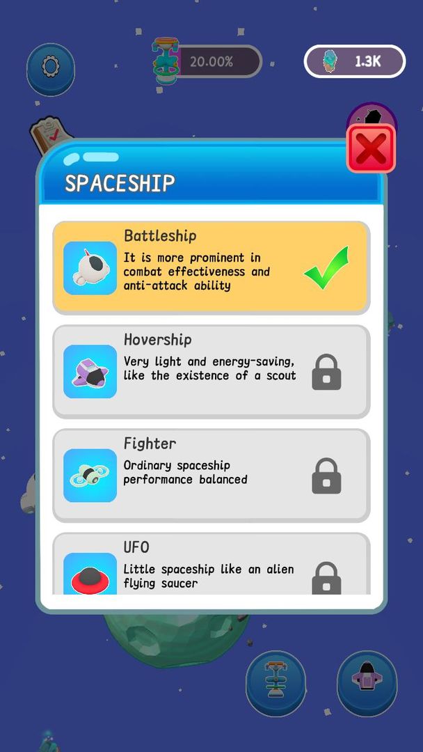 Idle Space Station 게임 스크린 샷