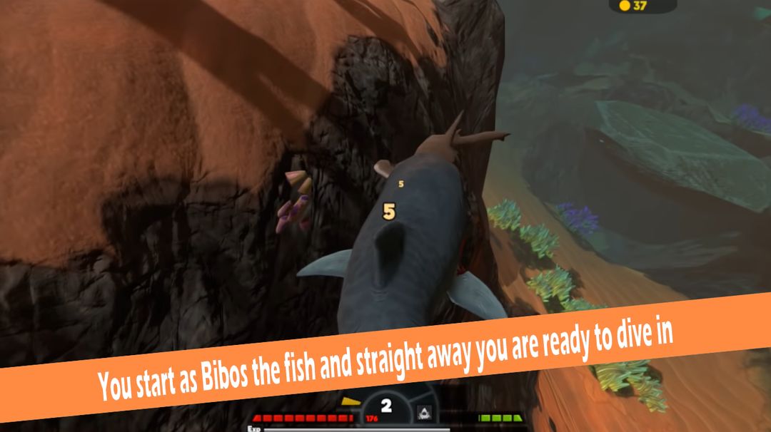 FEED BATTLE - FISH AND GROW TUTO 게임 스크린 샷