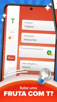 Captura de Tela do Jogo Stop - Famoso Jogo de Palavras