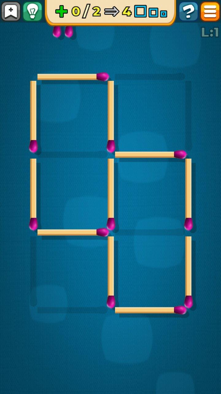 マッチ棒パズルゲーム ゲームのスクリーンショット