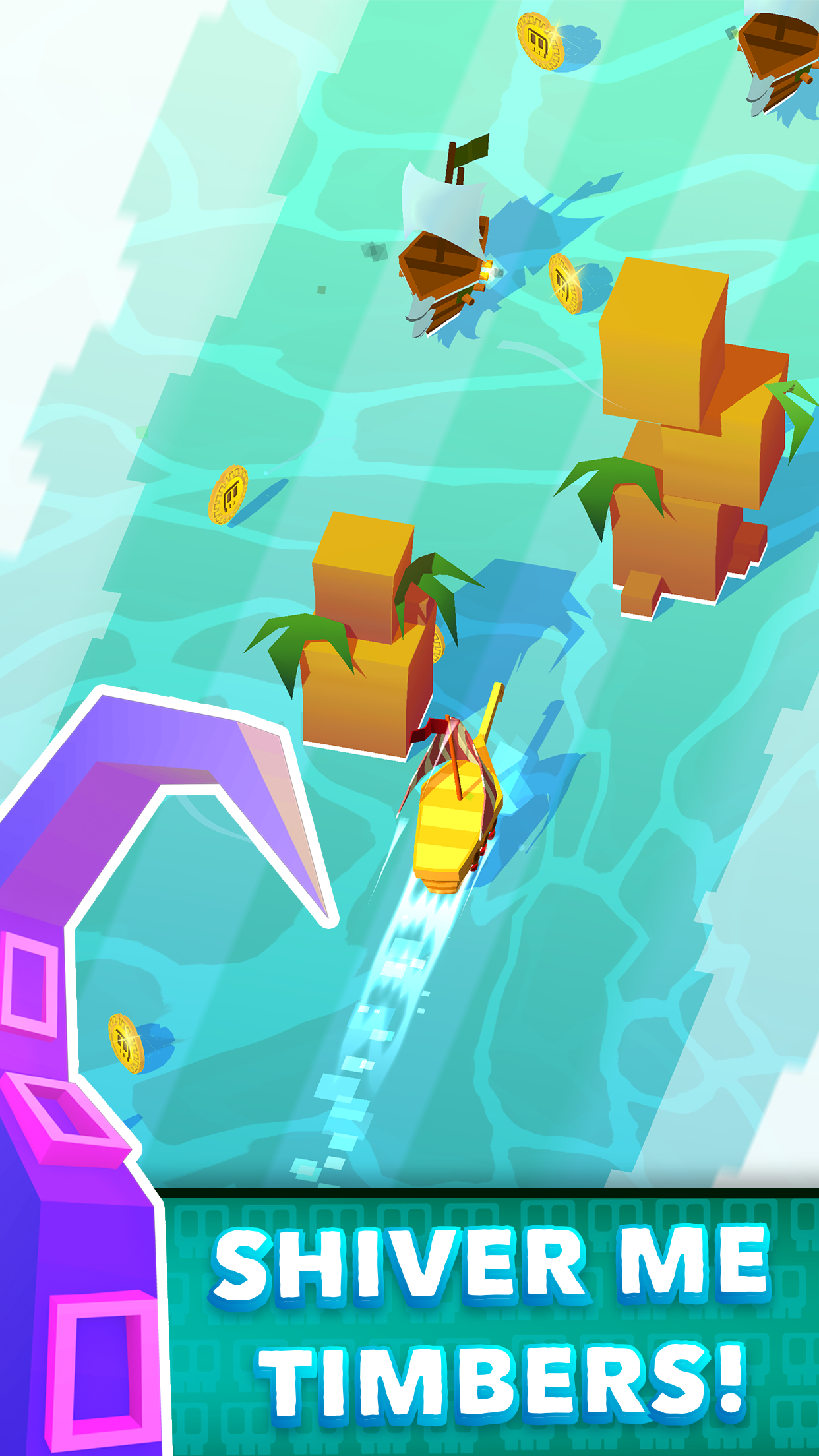 Скриншот игры Blocky Pirates