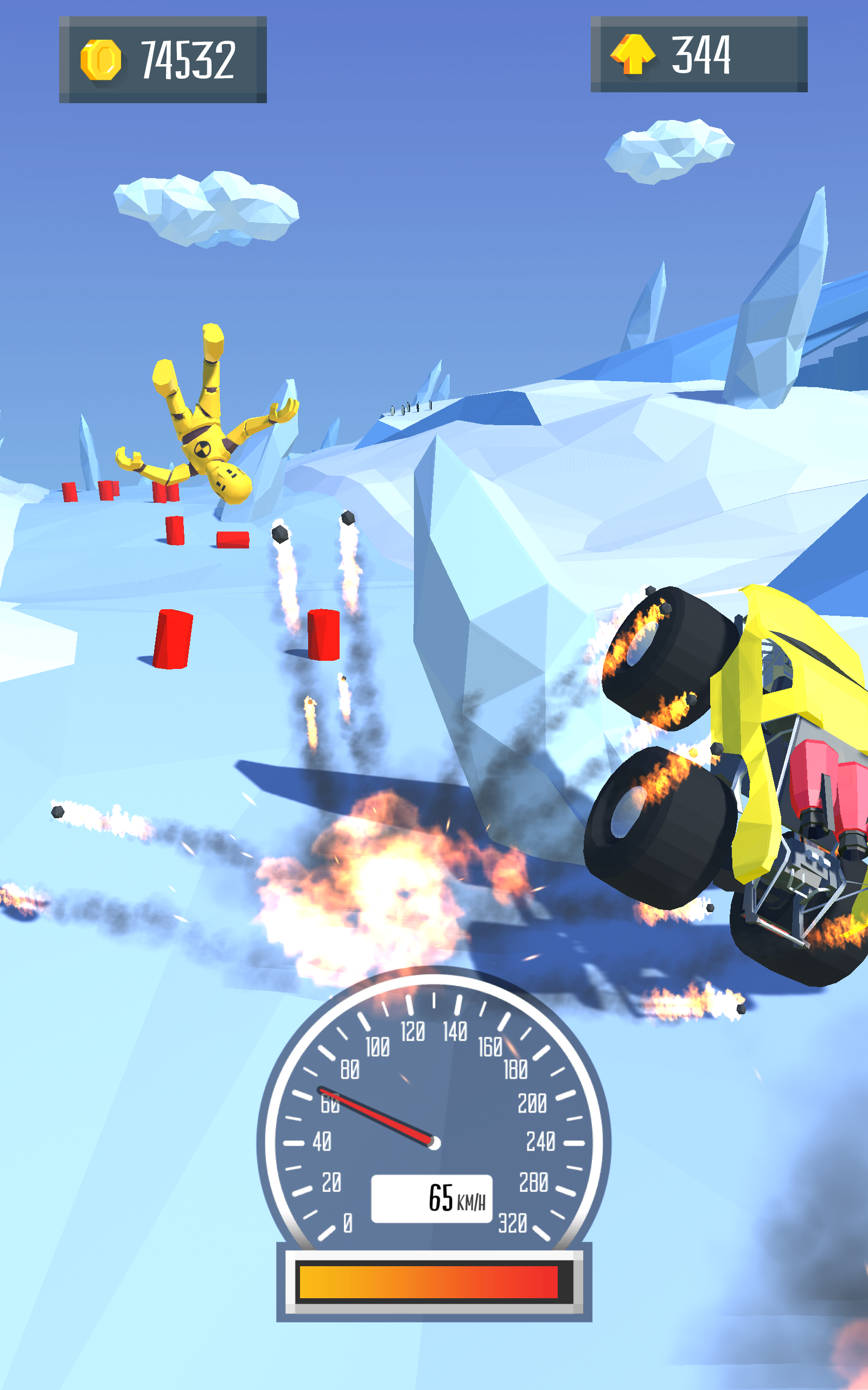 Destruction Car Jumping 게임 스크린 샷