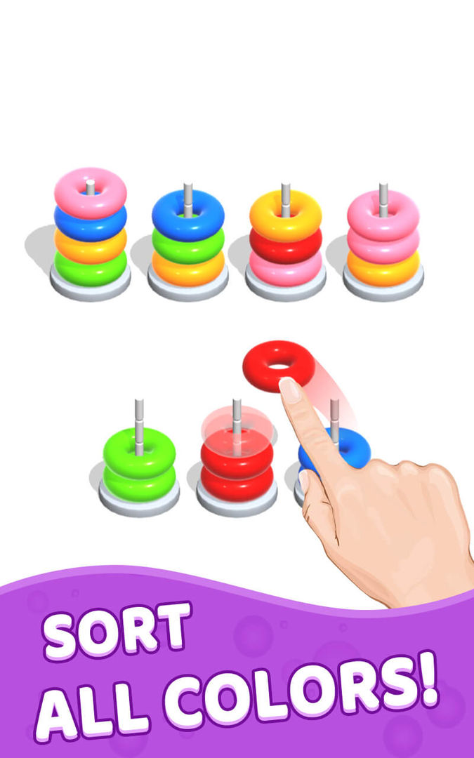 Color Hoop Stack - Sort Puzzle screenshot game