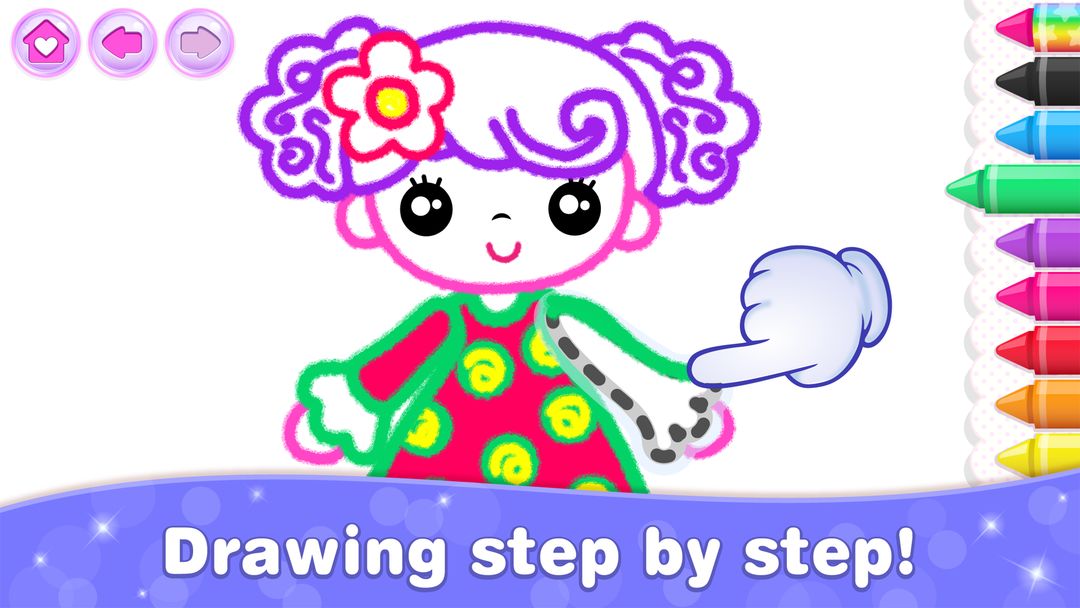 Screenshot of Bini Game Drawing for kids app