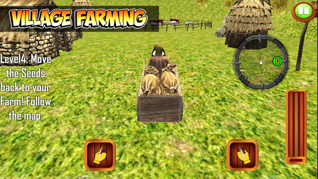 Village Farming: Tractor Game 게임 스크린 샷