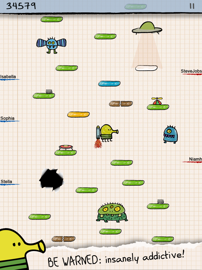 Doodle Jump Game Screenshot