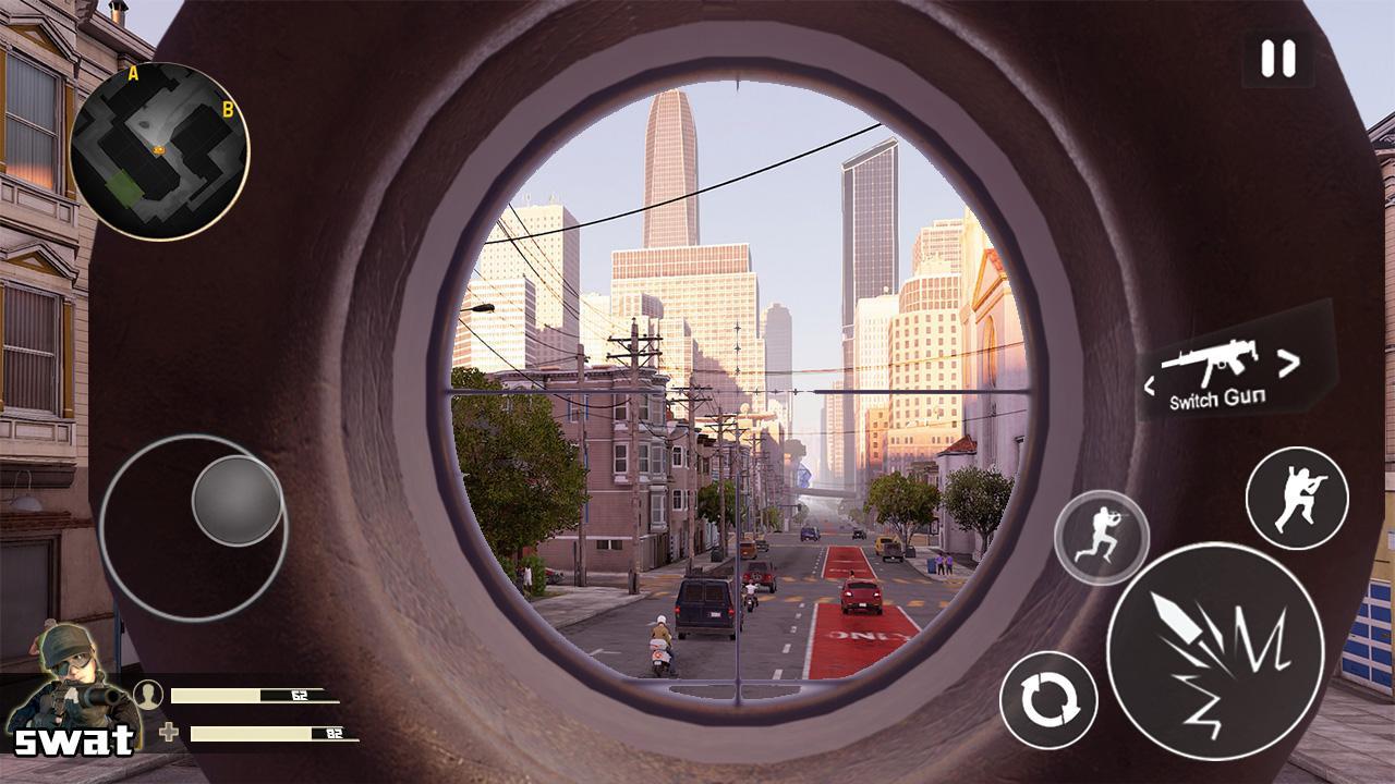 Sniper Shoot Traffic Game Screenshot
