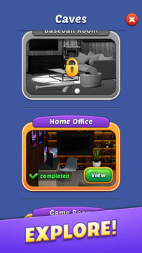 Dream Mancave - Match 3 Games Game Screenshot