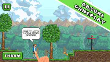 Pixel Disc Golf Game Screenshot