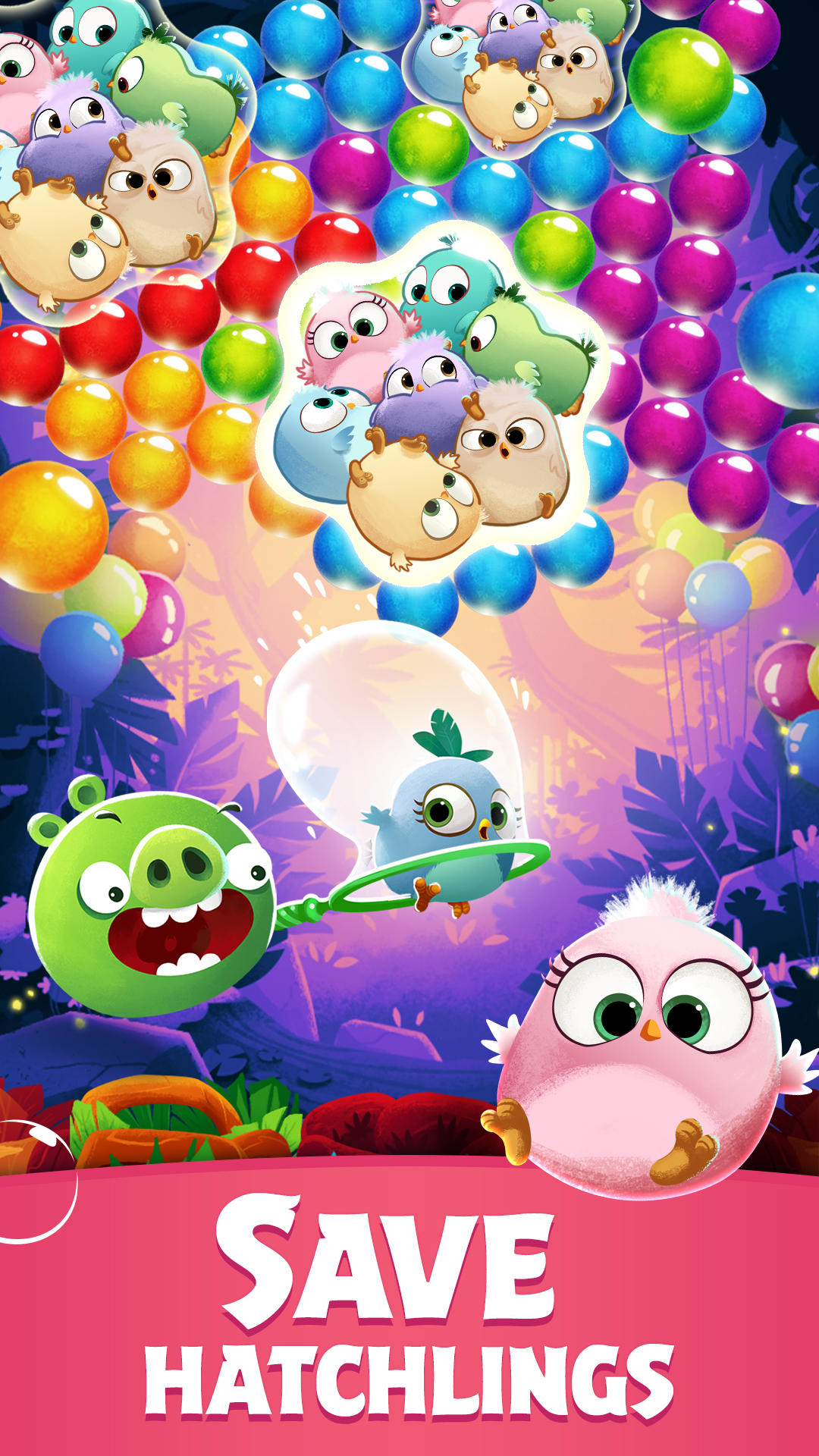 Angry Birds POP Bubble Shooter ゲームのスクリーンショット