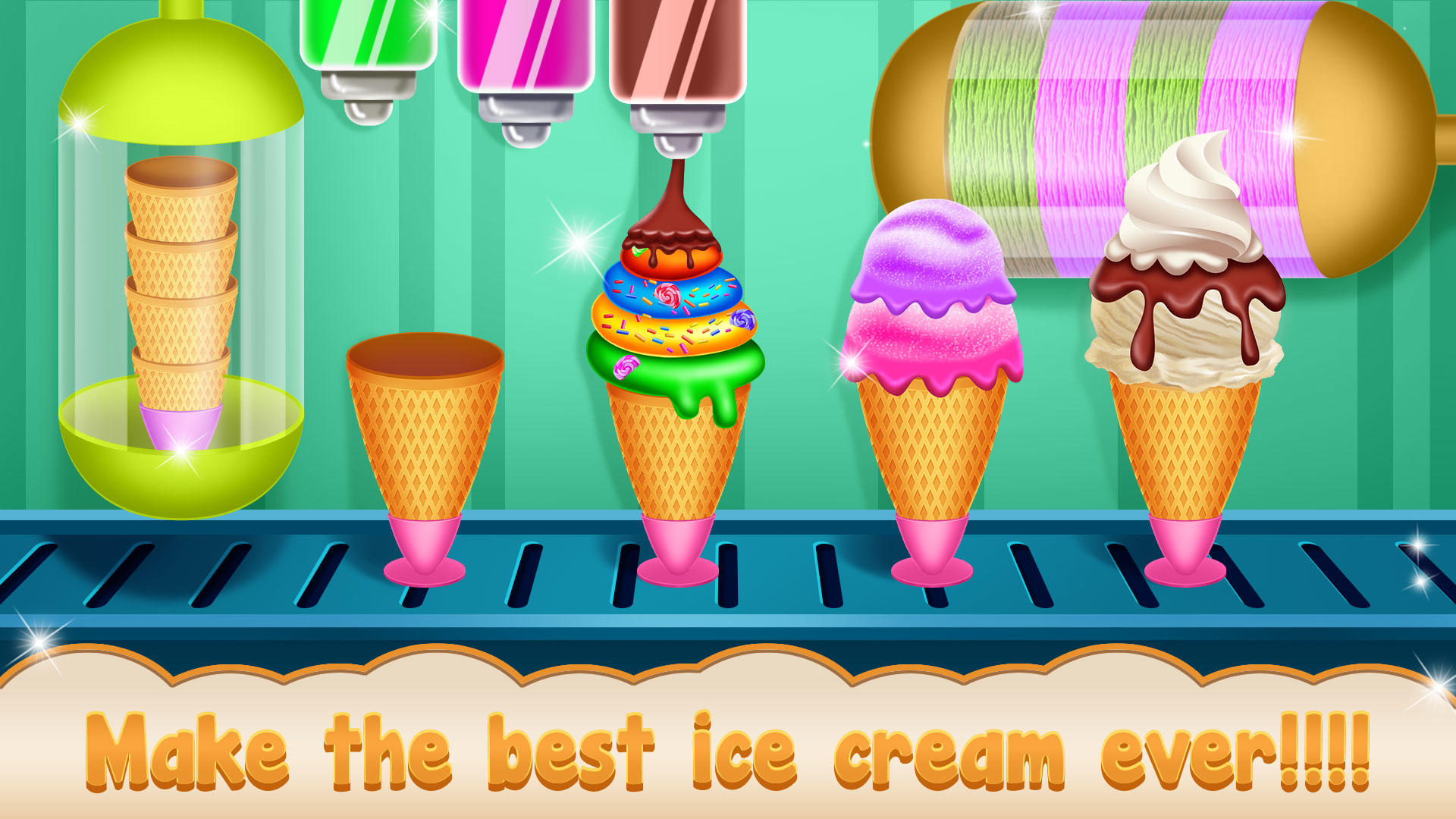 Ice cream cupcake kitchen game ภาพหน้าจอเกม