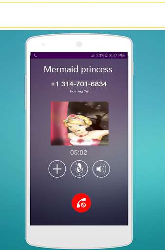 Screenshot 1 of Cuộc Gọi Từ Công Chúa Nàng Tiên Cá Games: Sirens Phone 9.07