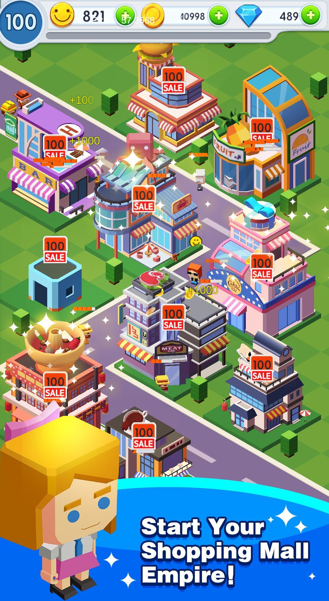Shopping Mall Tycoon Game Screenshot