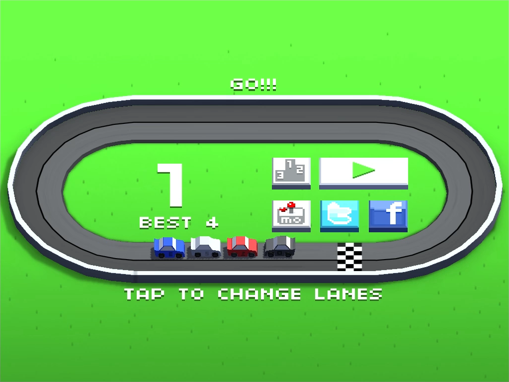 Cuplikan Layar Game Wrong Way Racing