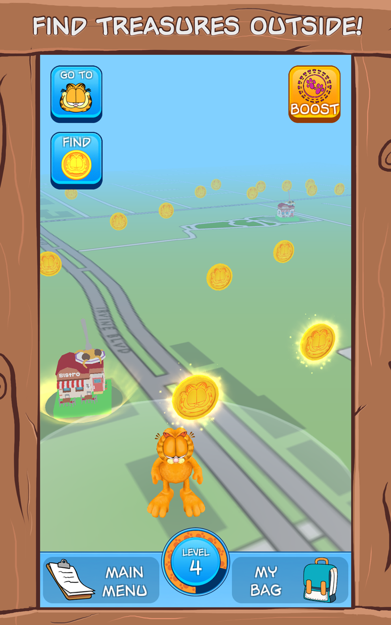 Cuplikan Layar Game Garfield GO - AR Treasure Hunt