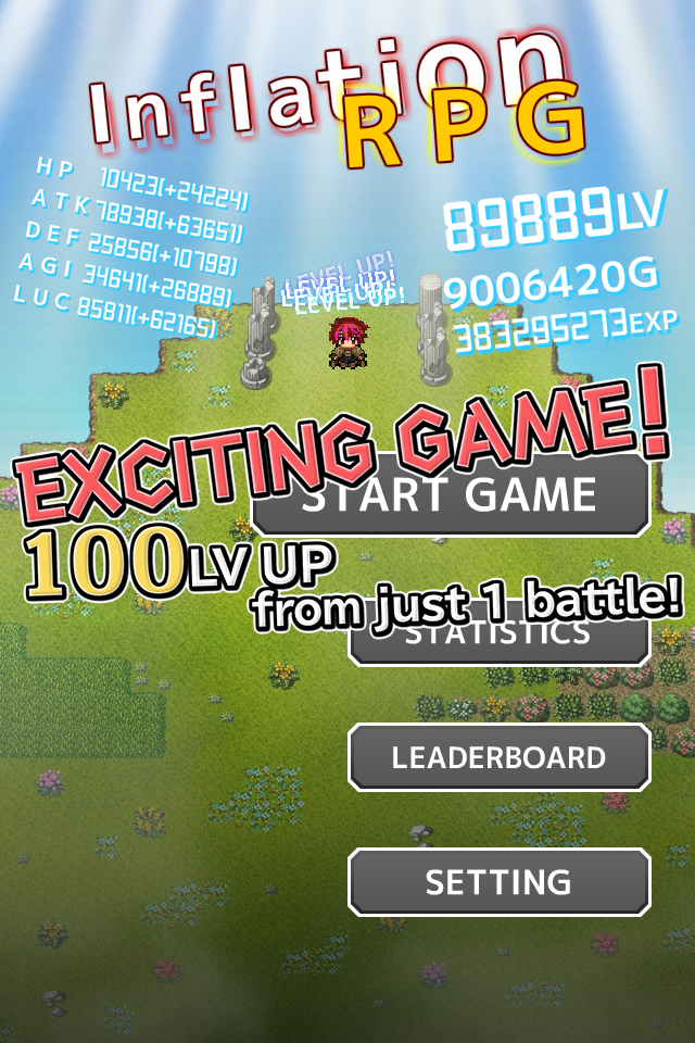 Inflation RPG Game Screenshot