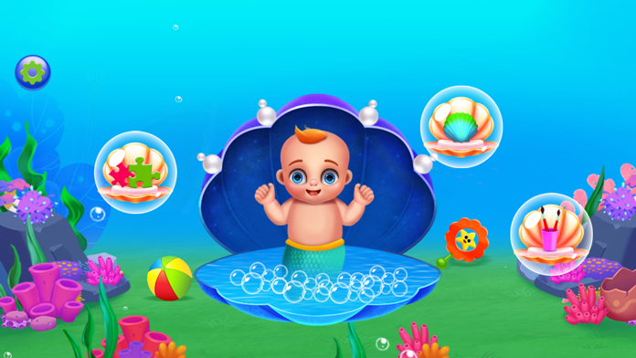Mermaid Pregnant Mommy Daycare Game Screenshot