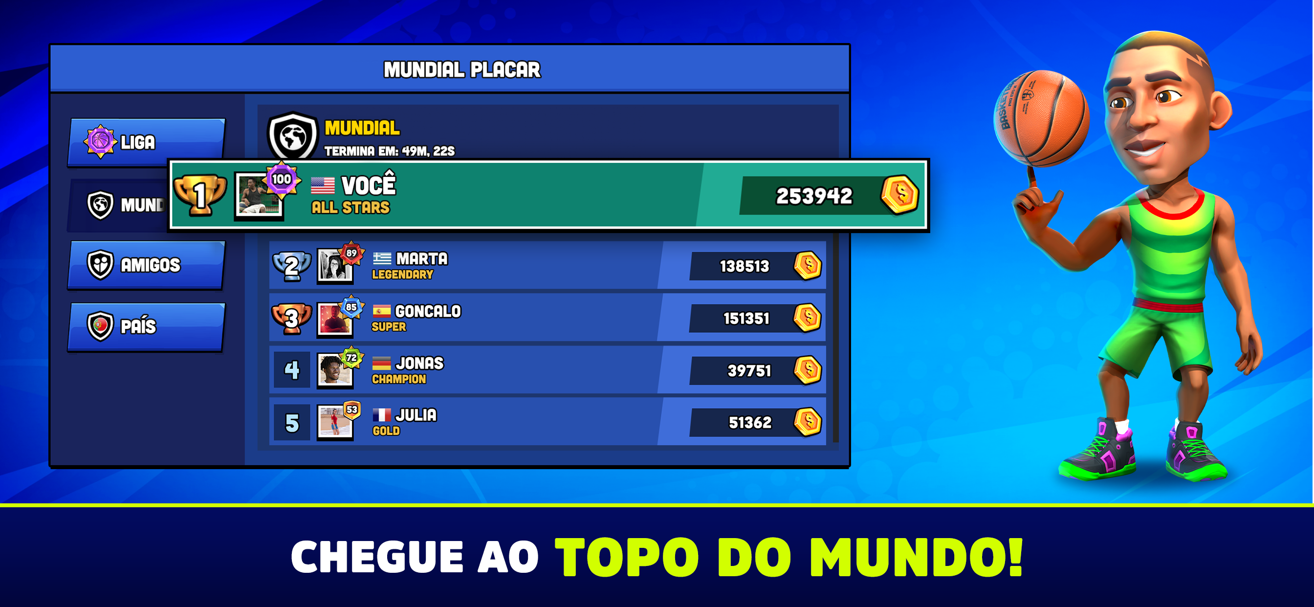 Captura de Tela do Jogo Mini Basketball