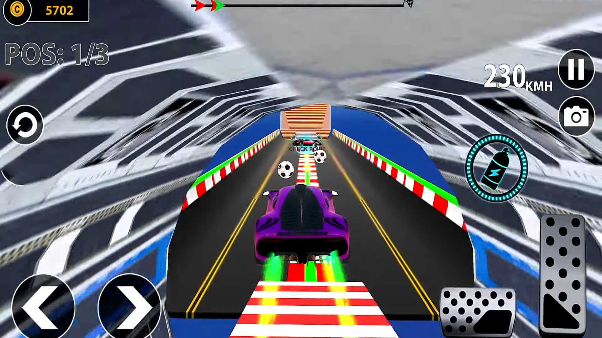 Cuplikan Layar Game Hyper Cars Mega Ramps