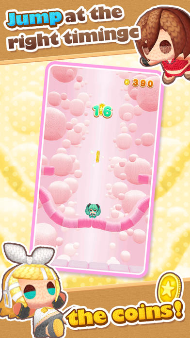Hatsune Miku Amiguru Jump Game Screenshot