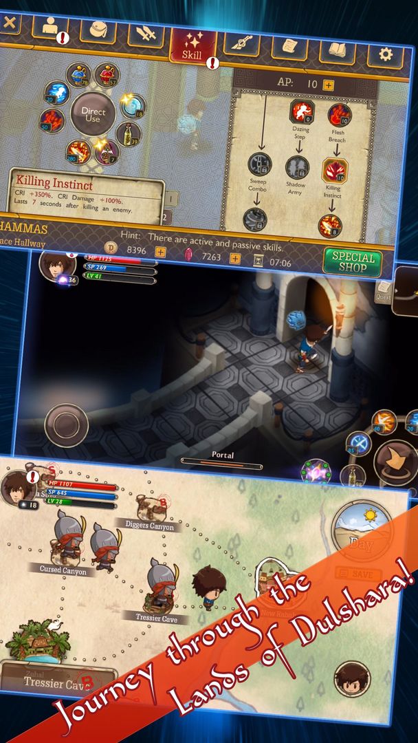 Screenshot of RPG Djinn Caster
