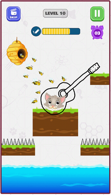 Cuplikan Layar Game Save My Pet : Draw To Rescue