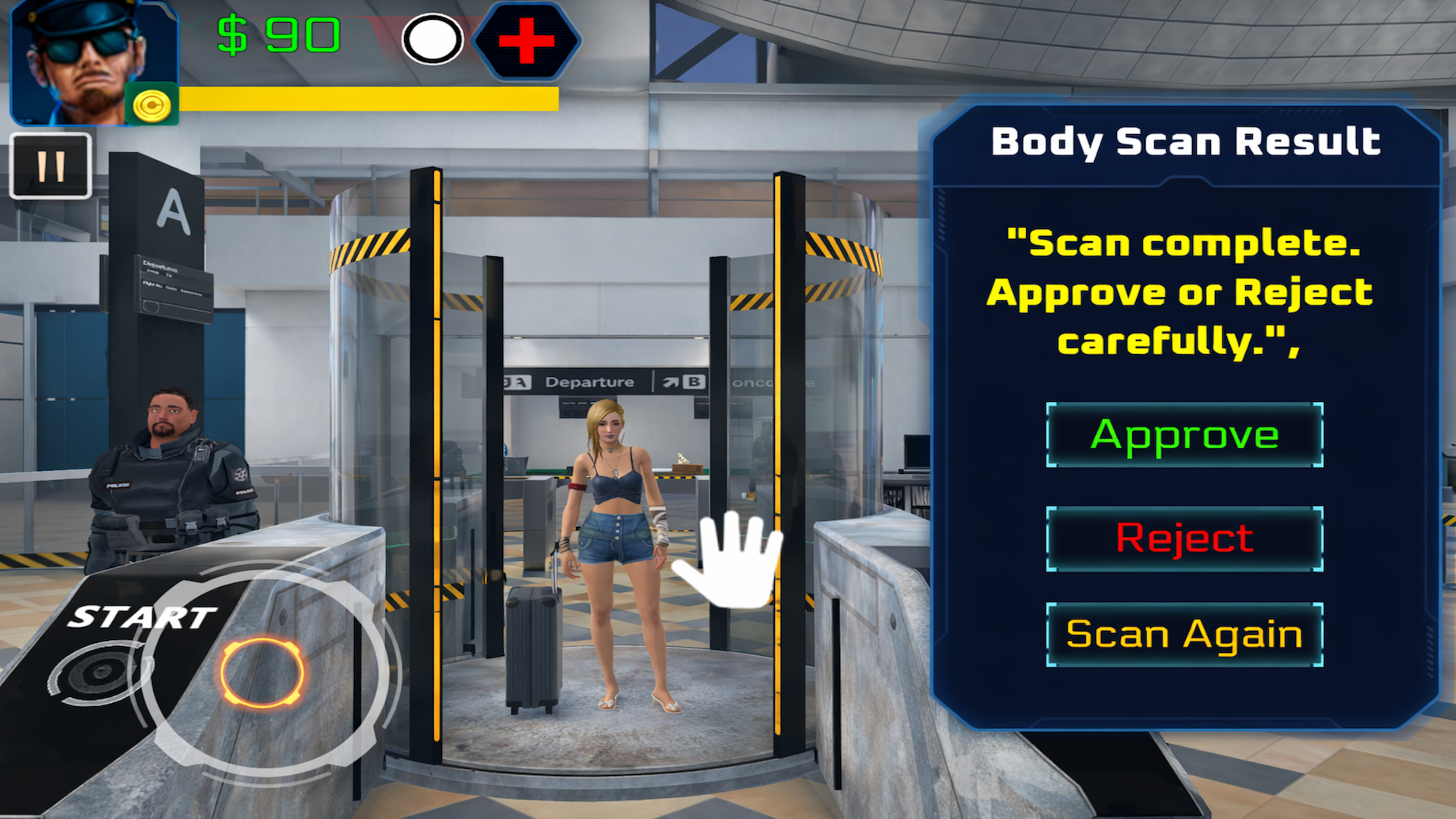 Airport Security Control Game Game Screenshot
