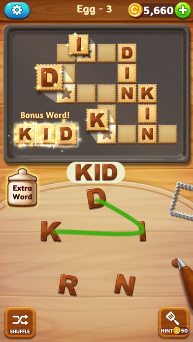 Screenshot of WordCookies Cross