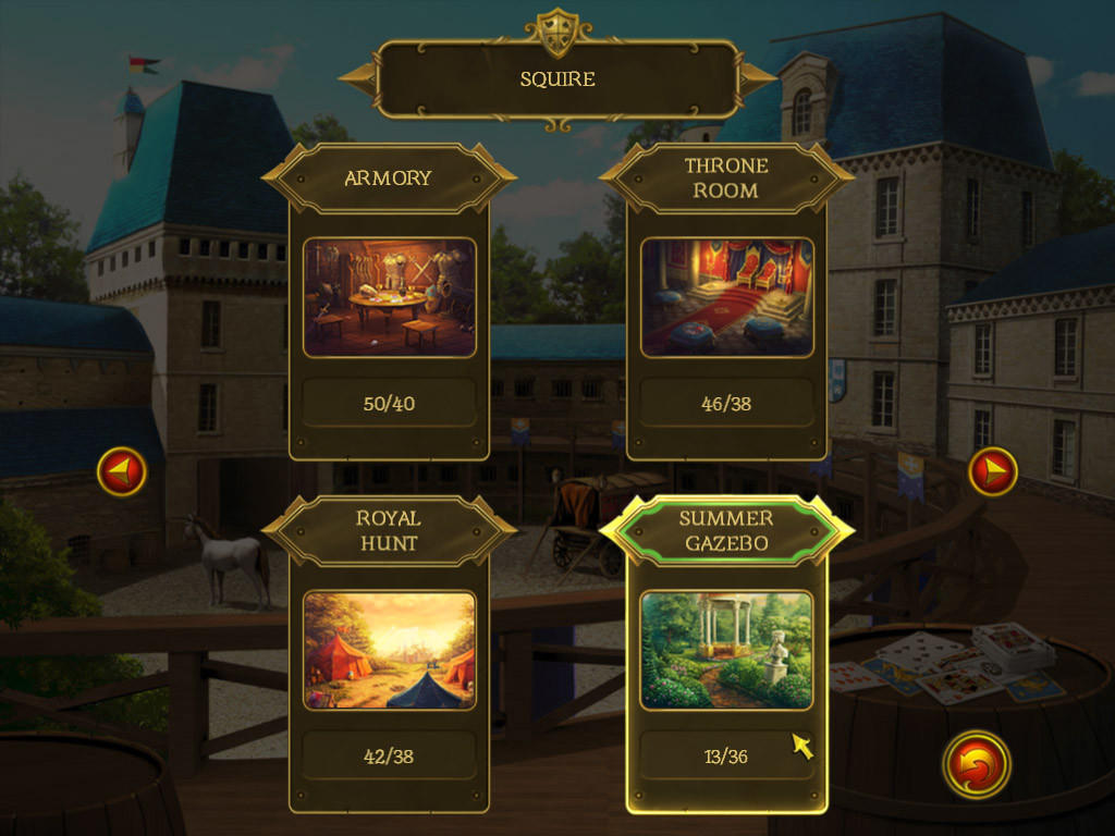 Knight Solitaire 2 Game Screenshot