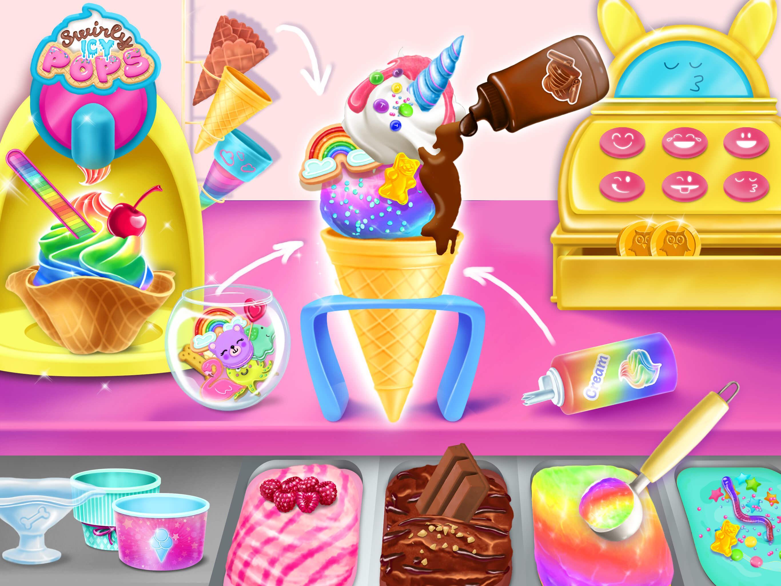 Swirly Icy Pops Game Screenshot