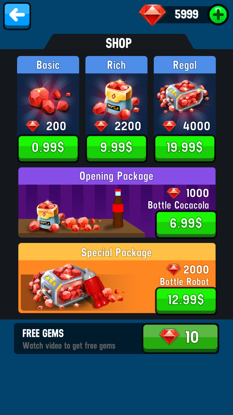 Screenshot of Bottle Challenge 3D