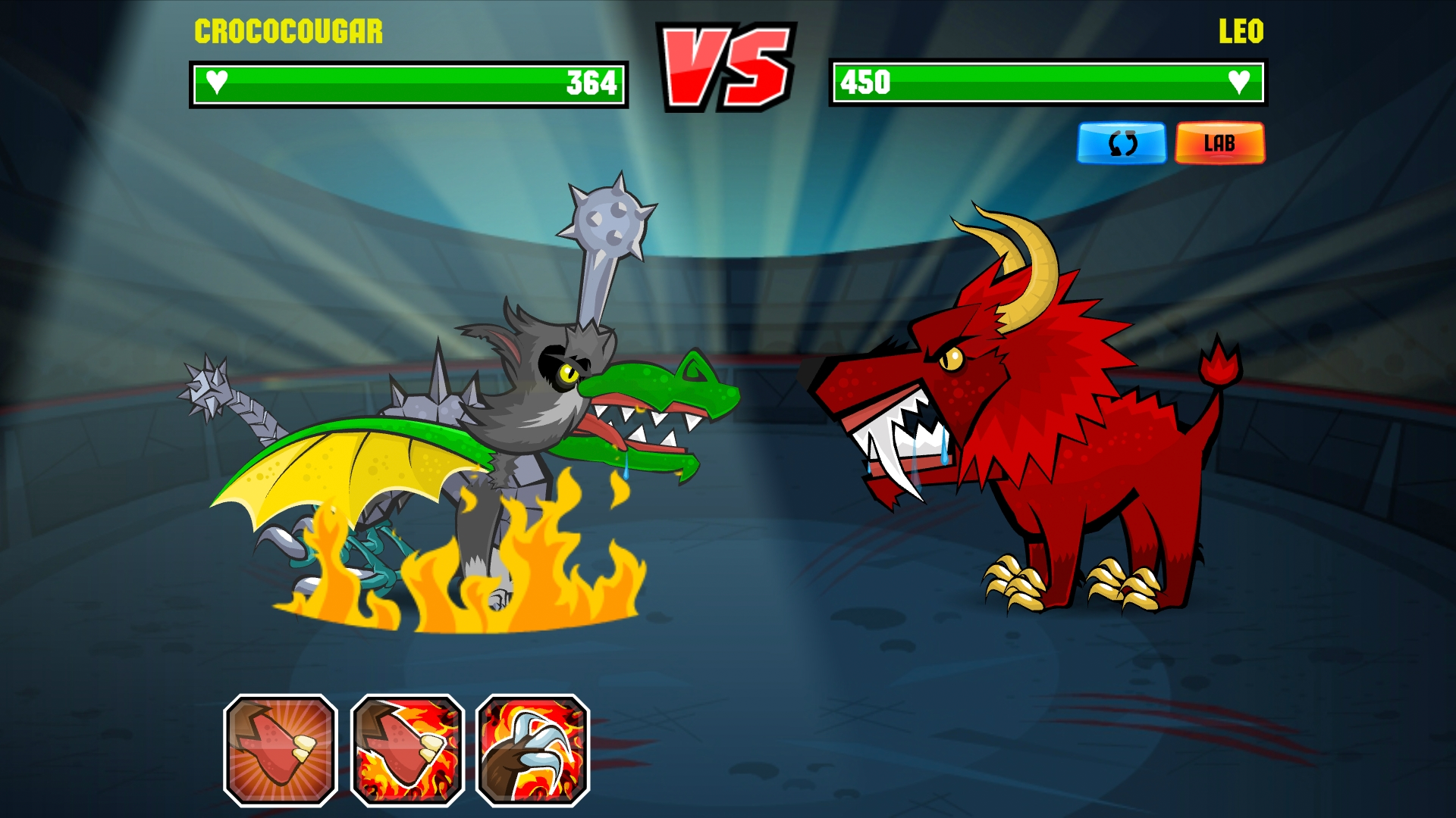 Mutant Fighting Cup Original Game Screenshot