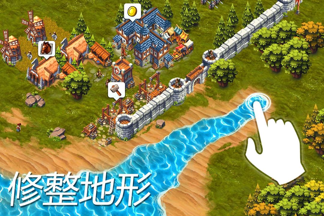 Lords & Castles - RTS MMO Game 게임 스크린 샷