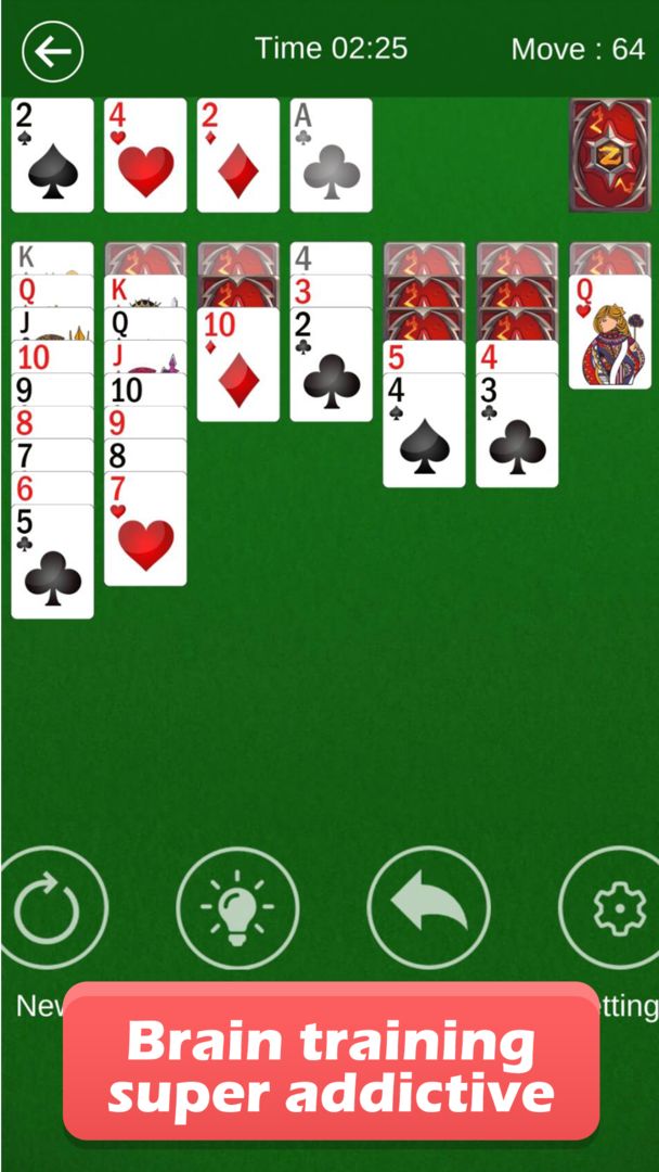 Screenshot of Classic Solitaire Free - Klondike Poker Games Cube