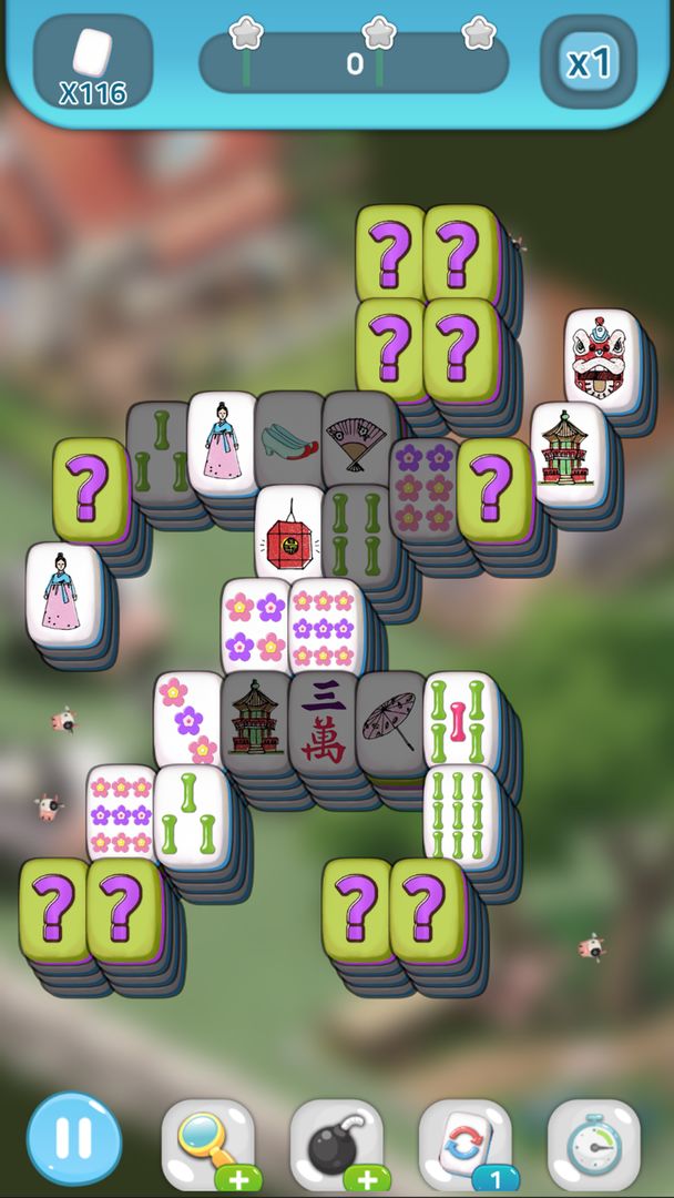 마작 마을여행 - 마작게임무료 마작퍼즐 퍼즐게임 게임 스크린 샷