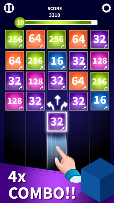 Cuplikan Layar Game 2048 Block Puzzle Number Games