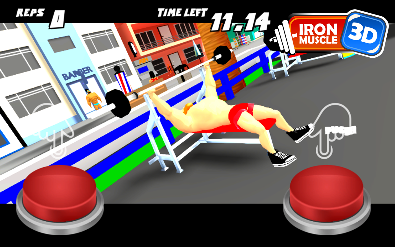 Iron Muscle 3D - bodybuilding fitness workout gameのキャプチャ