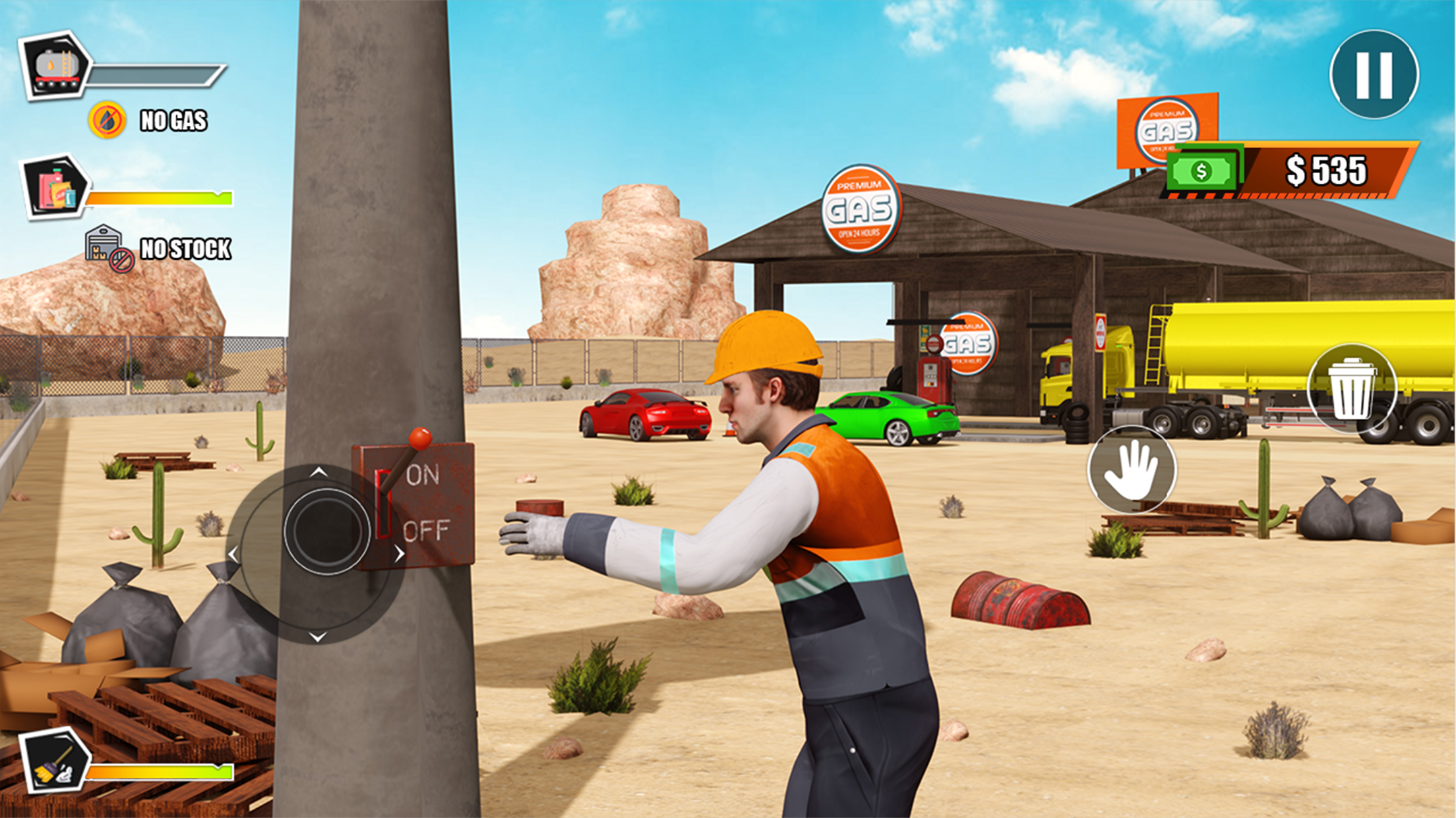 Gas Station Junkyard Simulator Game Screenshot