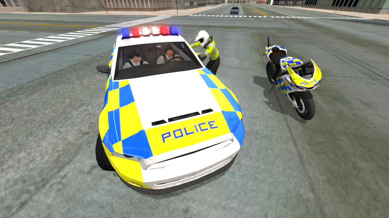 Police Car Driving vs Street Racing Cars 게임 스크린샷