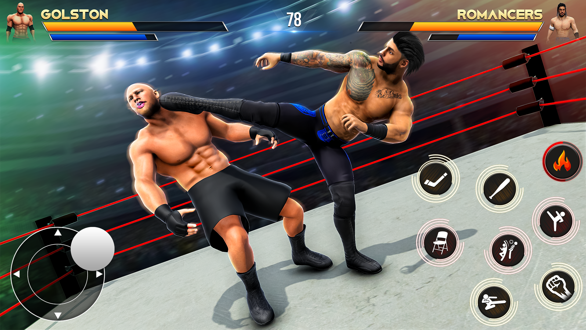 Captura de Tela do Jogo Wrestlers Fight Game 2024