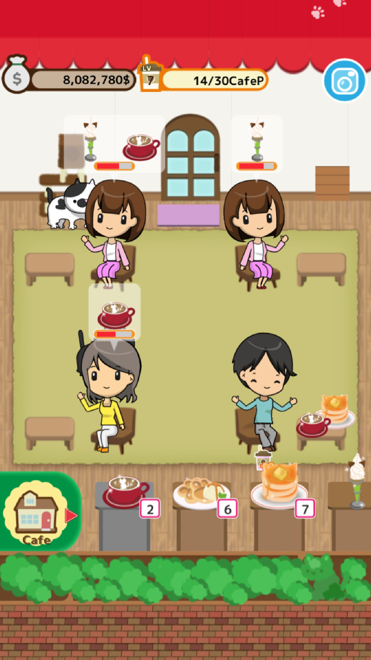 Cute cat restaurant story Game Screenshot