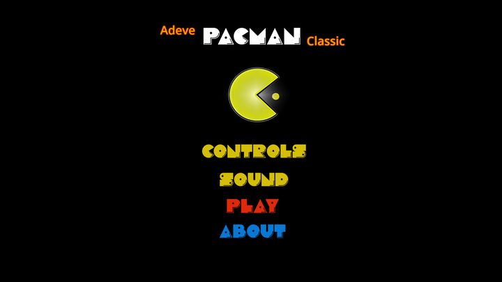 Adeve Pacman Classic Game Screenshot