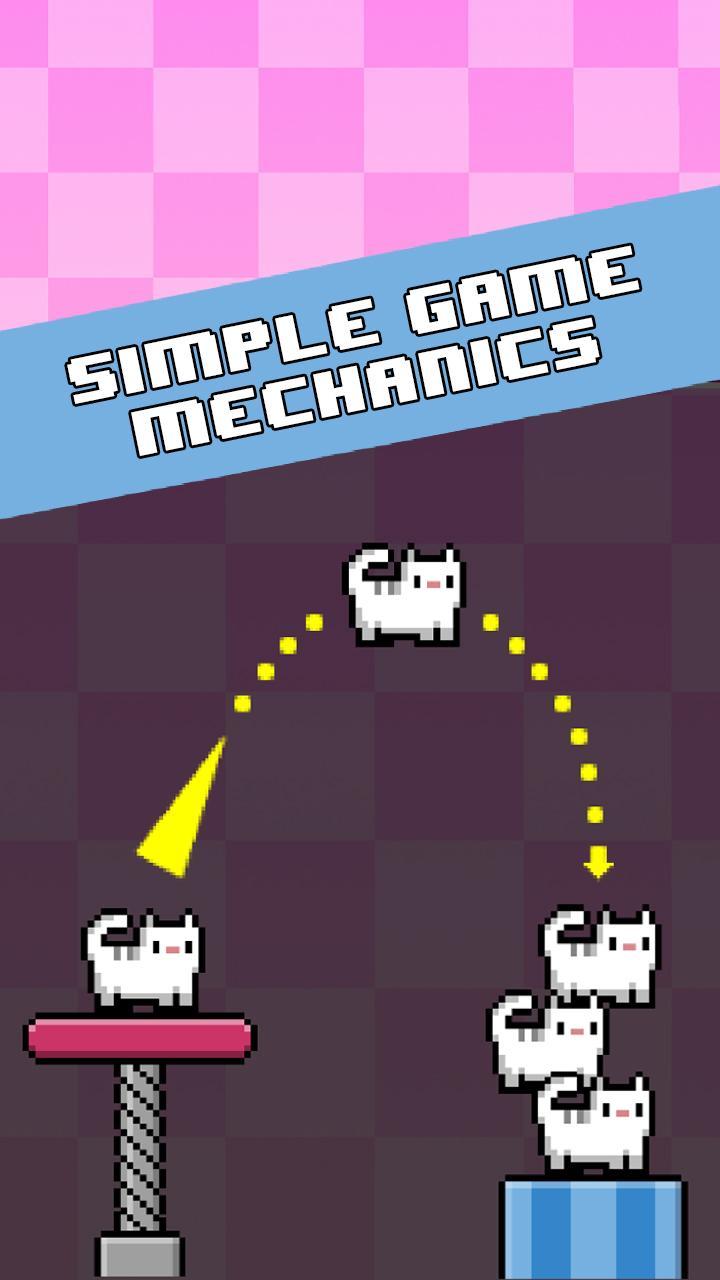 Cat-A-Pult: toss 8-bit kittens Game Screenshot
