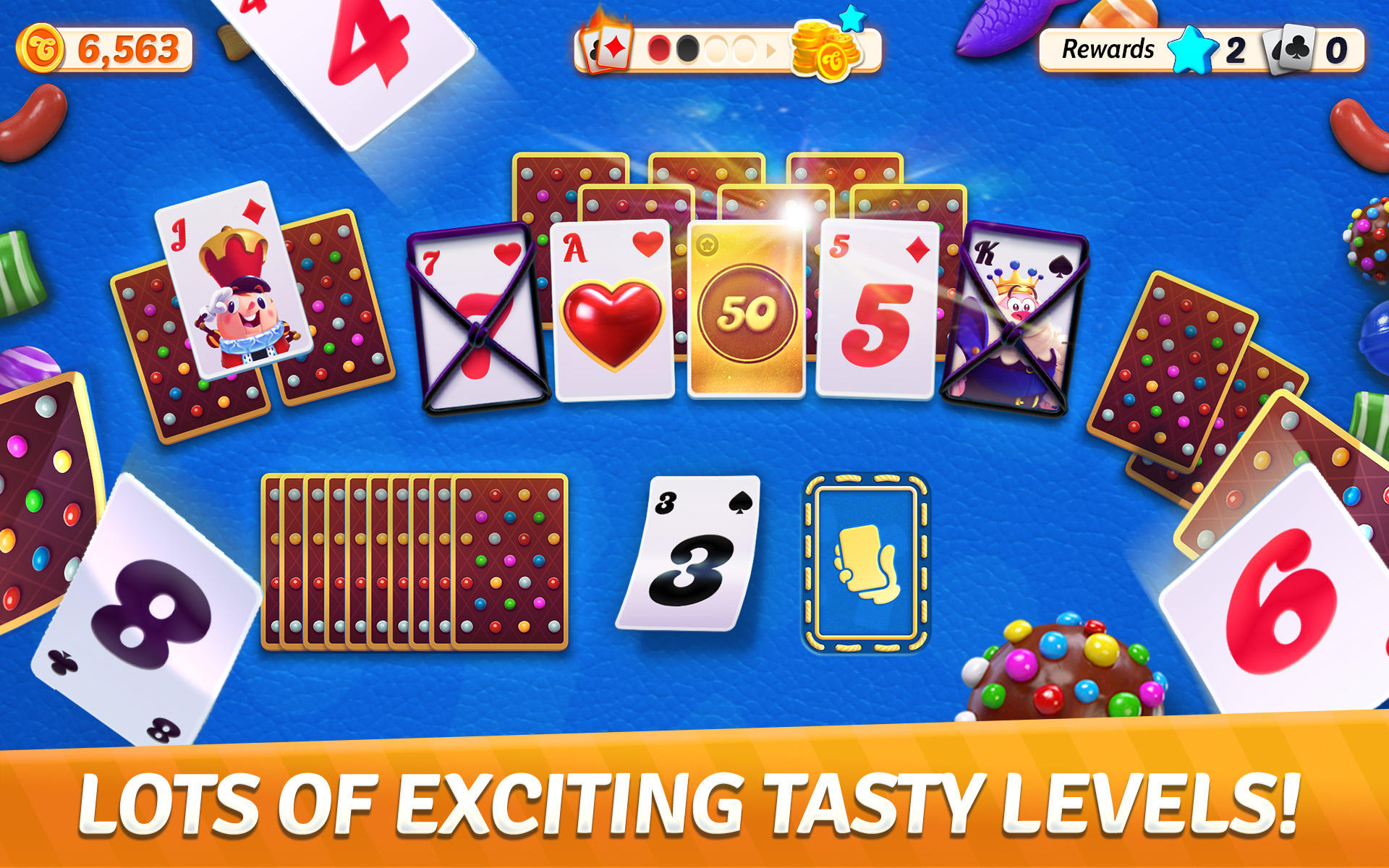 Candy Crush Solitaire Game Screenshot