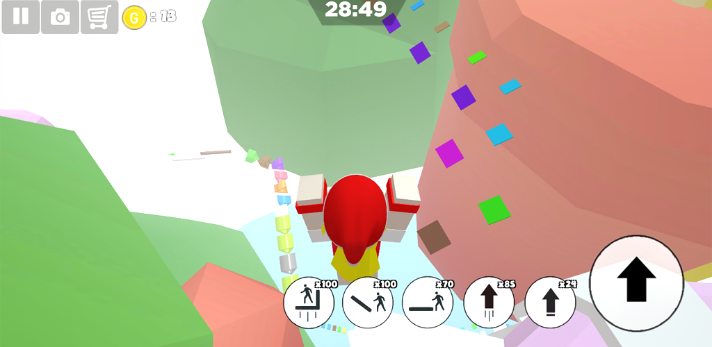 Screenshot of Christmas parkour sweet girl