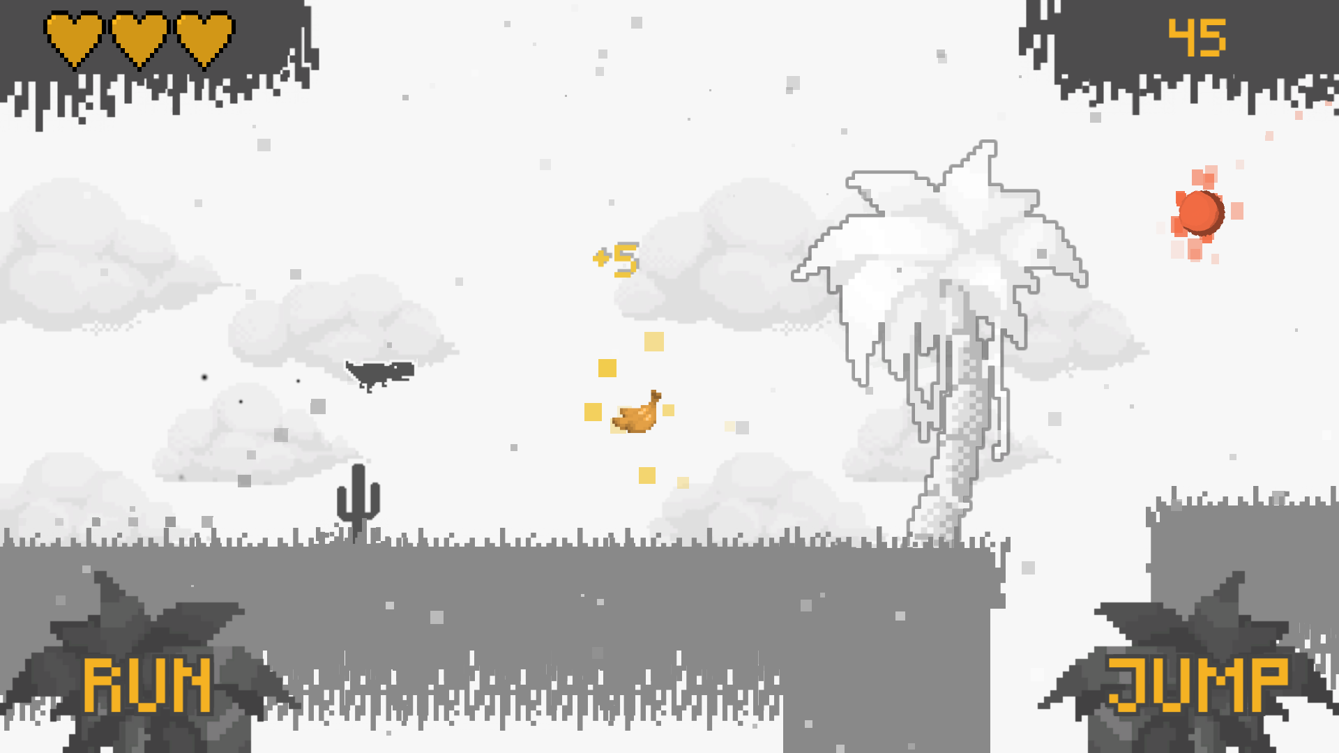 Dino Run 2 - Armageddon Game Screenshot