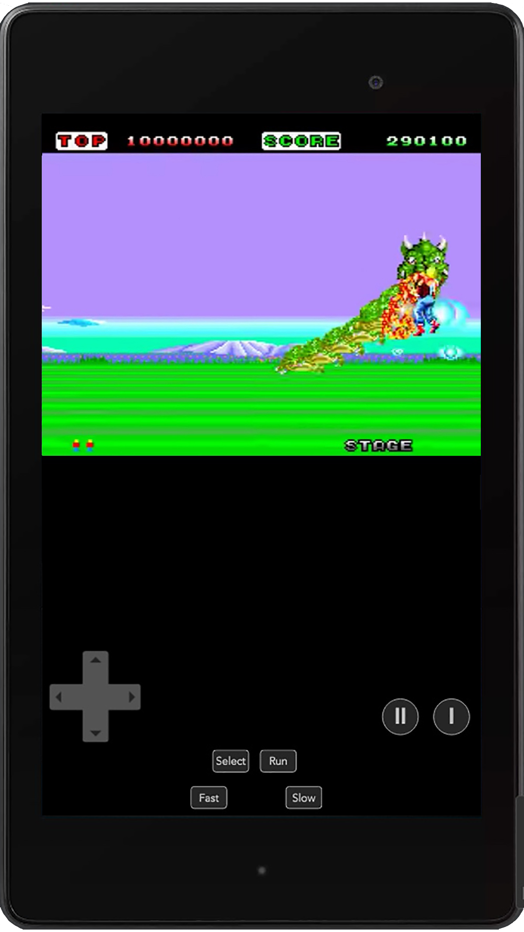 Space Harrier PCE Game Screenshot