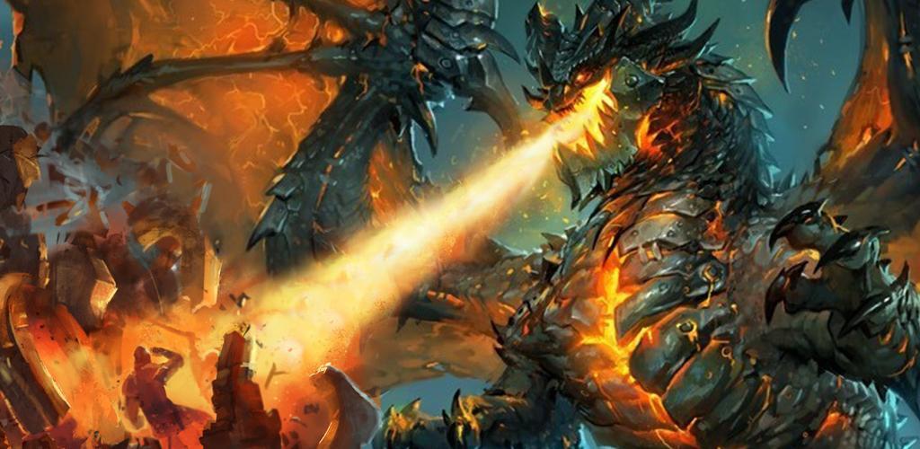 Banner of Dragon Clash: fusionar, inactivo, juegos de defensa de la torre 