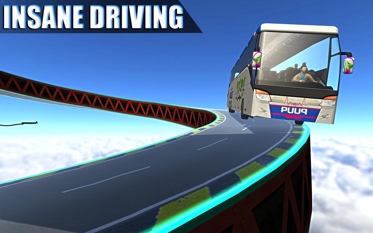 Impossible Bus Sim Track Drive Game Screenshot