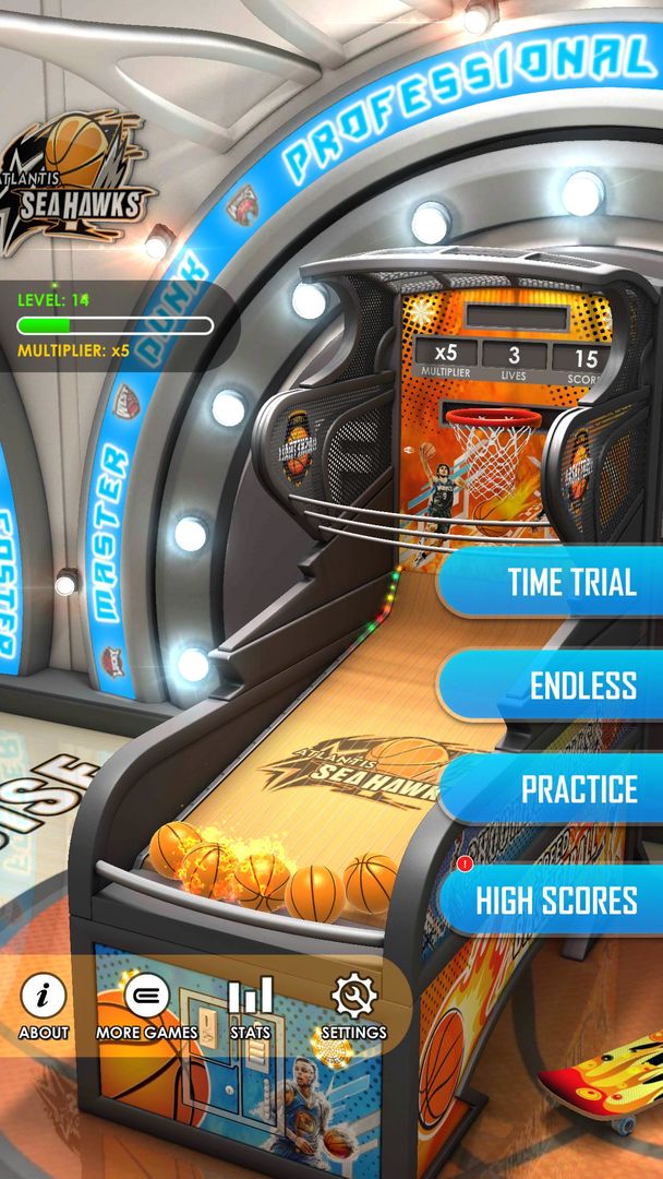 Screenshot of Basketball Flick 3D